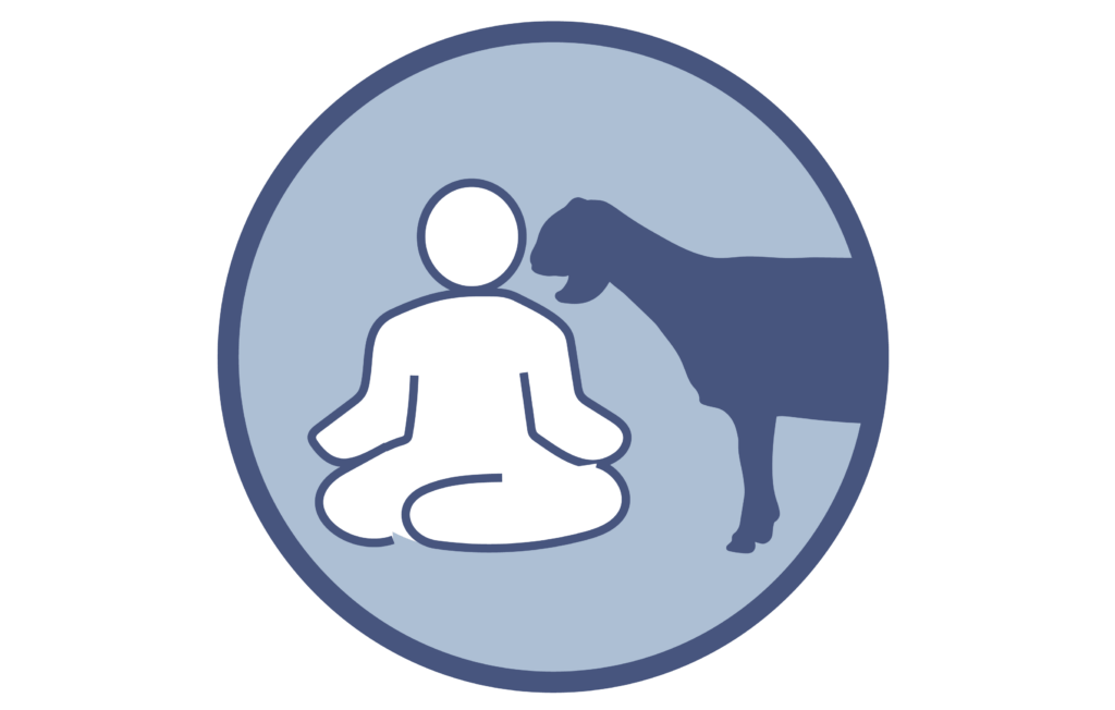 Goat Yoga-blue icon