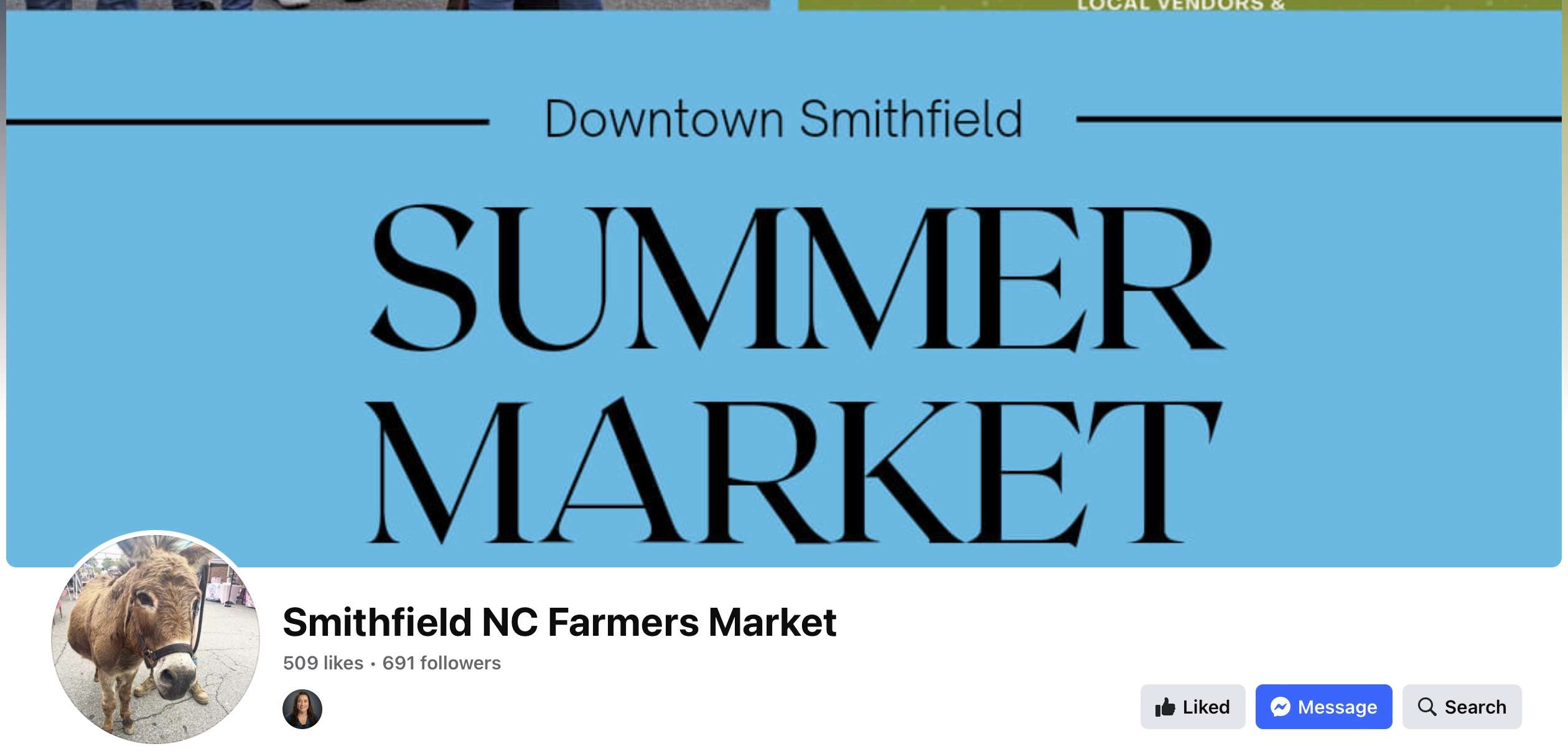 Visit the Smithfield NC Farmers Market Facebook page. 